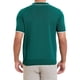 thumbnail image 3 of CAMISA POLO CLÁSICA DE HOMBRE INSPIRE CHIC PARA EL DÍA DEL PADRE, DE COLOR SÓLIDO, CORTA MANGA, CON CREMALLERA, AJUSTE SLIM, TALLA L, VERDE, 3 of 5