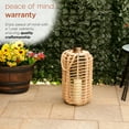 thumbnail image 5 of Hemp Rope Wooden Lantern Décor with Flickering LED's, 5 of 6