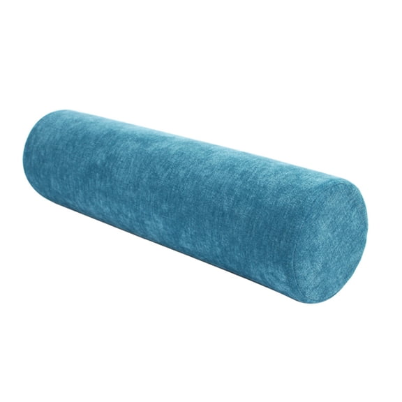 XmhyTop-A Cervical Neck Roll Pillow for Sleeping, Decorative Cylinder Bolster Pillow, Supportive Bed Rest Pillow, 40x12x12cm, 1-Piece,Style C,Blue