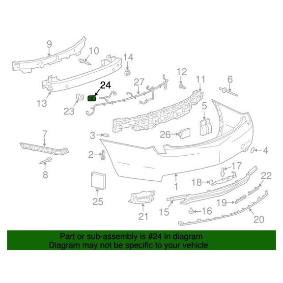 GM 20902761 Bracketrr Park Asst Alarm Sen