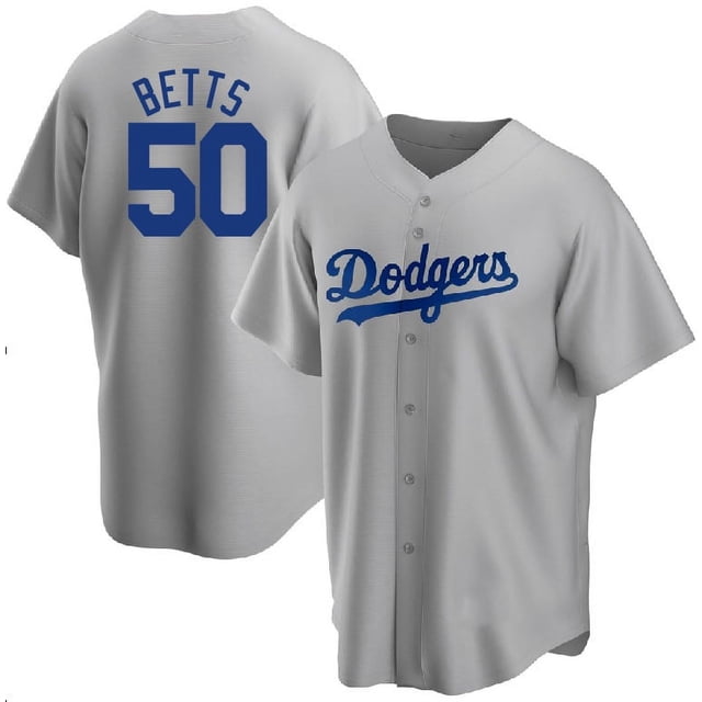 Baseball Jersey Dodgers Jersey Fan Elite Version Dodgers 50# Betts Replica Player Name Jersey