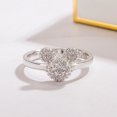 thumbnail image 1 of Hongchun Ring Female Matte Design Mickey Rings Real Glamour Jewelry Birthday Gift for Girls, 1 of 5