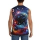 thumbnail image 4 of Balery Outer Space Floating Numbers And Letters Camisetas sin mangas para hombre, absorbe la humedad y protege contra el mal olor.-Large, 4 of 7