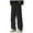 Black, variant on 2025 Autumn New Men's Solid Color Wide Leg Paratrooper Overalls Couple Loose Straight Leg Functional Pants Trousers Daily Relaxed Fit Breathable Bottoms