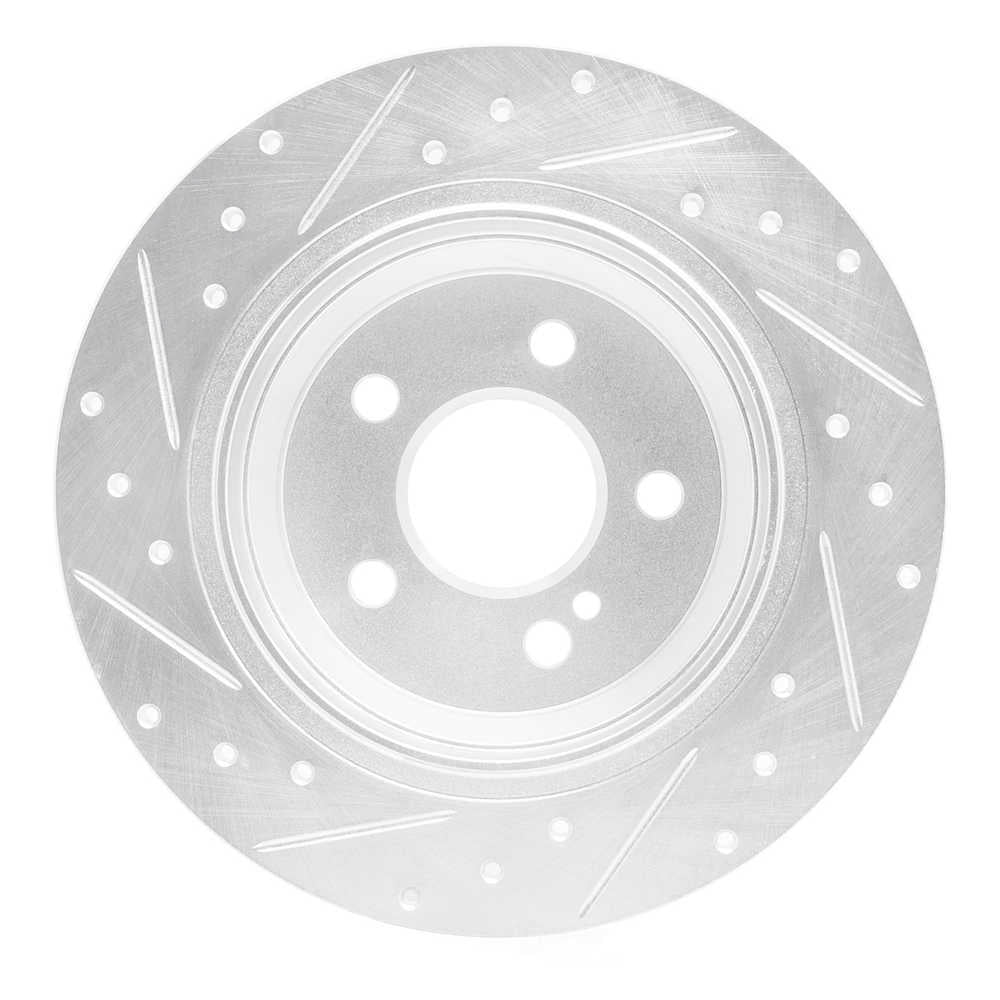 Dynamic Friction Company 631-63078R DFC Brake Rotor - Drilled And Slotted - Silver