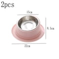thumbnail image 2 of Cuenco de comida para gatos antideslizante con forma de sombrero antihormigas inclinado de color macarrón con boca oblicua de 15° para una alimentación saludable, 2 of 5