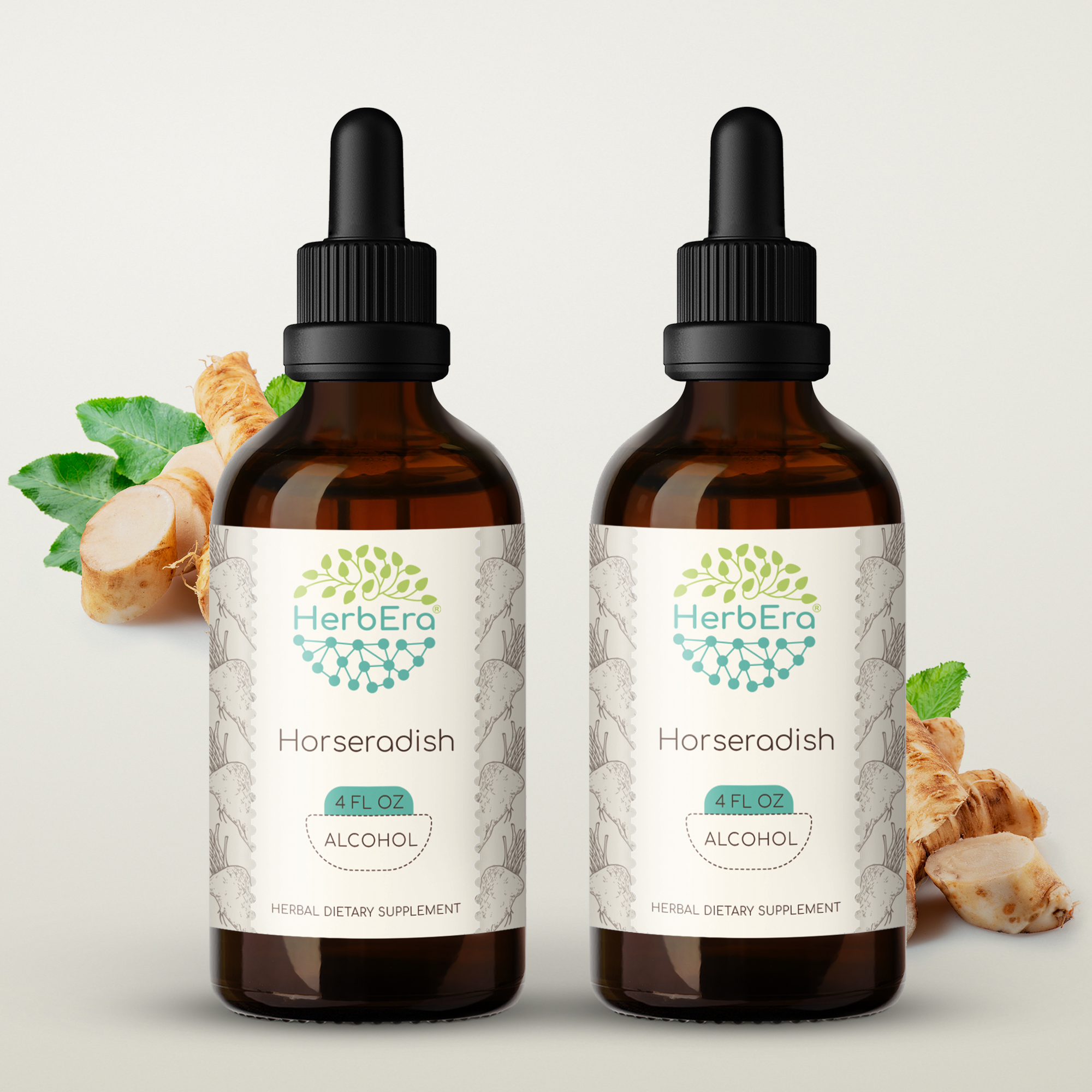 Horseradish Alcohol Herbal Extract Tincture, SuperConcentrated Organic