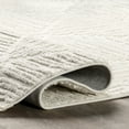 thumbnail image 4 of nuLOOM Kerry Textured Geometric Tasseled Area Rug, 2' 8" x 8', Ivory, 4 of 9