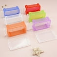 thumbnail image 7 of 6 Pcs Small Plastic Colorful Crayon Box with Lid, Trianu Stackable Storage Case Mini Organizer Containers Clear Latch Storage Bins for Jewelry Beads Craft Office Fishing Tool, 5.3 x 2.9 x1.9 inch, 7 of 7