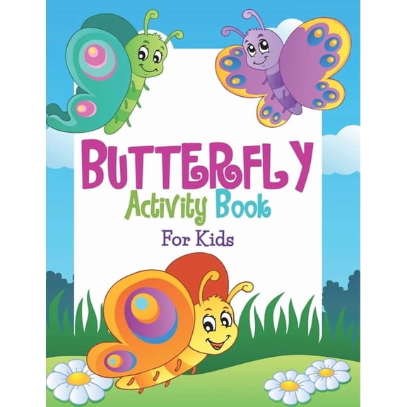 Butterfly Activity Book For Kids, (Paperback)