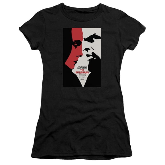 Star Trek Tng Season 2 Episode 20 Junior Women's Sheer T-Shirt Black