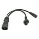 thumbnail image 5 of Cable de alimentación IEC320 C14 macho a C5 C7 hembra 1 ENTRADA y 2 salidas 10 A 250 V, 5 of 12