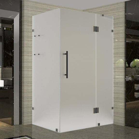 Aston Sen992f-5338-10 72" High X 53" Wide X 38" Deep Hinged Frameless Shower Enclosure -