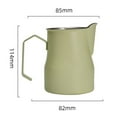 thumbnail image 3 of Chendee Coffee Milk Frothing Pitcher 450Ml Espresso Steaming Pitcher Stainless Steel,Light Green, 3 of 5