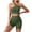 Army Green, variant on Frostluinai Yoga Gym Sweatsuit for Women One Shoulder Sport Bras High Waist Biker Shorts Stretch Slim Fit Workout Sets 2 Piece Solid Tracksuits