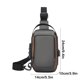 thumbnail image 3 of Riñonera de viaje, bandolera, gran capacidad, ligera, impermeable, fácil de usar, ajustable, portátil, tela resistente, ideal para senderismo, viajes largos, trabajo, bolsillo exterior., 3 of 8