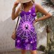 thumbnail image 3 of Vestido de Verano para las Mujeres Impresión de la Moda Bolsillo sin Mangas Cuello en V, Vestido Casual para la Playa Y Diario, 3 of 5