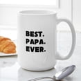 thumbnail image 6 of CafePress - Best Papa Ever Mugs - 15 oz Ceramic Large White Nolvety Mug, 6 of 6