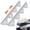 Silver, variant on RIOFLY 2 pack Stainless Steel Stove Gap Covers, Stove Gap Filler for Kitchen, Range Trim Kit, Heat Resistant with Easy Clean, Adjustable Length 14.9" to 29.5", Silver