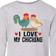 thumbnail image 4 of Inktastic Chicken Farmer I Love My Chickens Long Sleeve Youth T-Shirt, 4 of 5