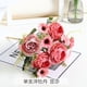 thumbnail image 1 of Flores artificiales de seda: rosas y peonías | Ramo floral artificial para decoración del hogar | Ramo de mano para bodas o decoración de pared, 1 of 3