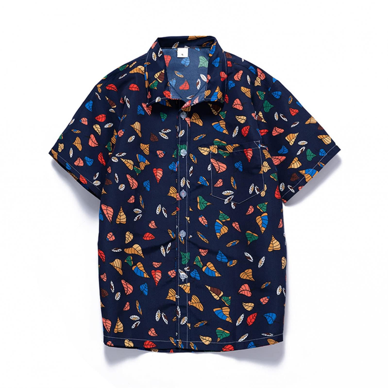 TopLLC Mens Casual Short Sleeve Button 