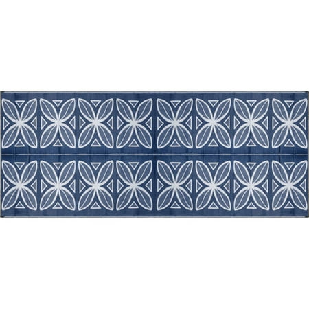 Camco 8 X 20 Reversible Rv Outdoor Mat Camping Mat Blue