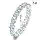 thumbnail image 5 of Jumpingount Anillo de bodas de cristal Vintage, Club de baile, novia, fiesta de aniversario, joyería de moda, accesorios de regalo para madre e Ropa, zapatos y accesorios Miscelánea Talla 6, 5 of 6