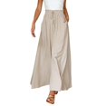 thumbnail image 2 of Baqcunre Women's Pleats High Waisted Straight Pants Wide Leg Pants Women's Casual Loose Trousers,L,Wide Leg Pants Woman,Palazzo Pants For Women,Women'S Pants,Womens Fashion,Womens Clothes,Beige, 2 of 6