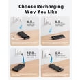 thumbnail image 4 of Charmast Power Bank 20000mAh, 20W Fast Charging Portable Charger with Built-in Cables, USB C Battery Pack, Slim Portable Phone Charger Backup Battery for iPhone, Samsung, iPad, More Phones, Tablets, 4 of 5