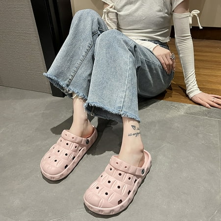 

Baotou Cave Shoes Women s Cute 2024 New Non-slip Summer Outer Breathable Anti-odor EVA Beach Slippers