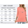 thumbnail image 6 of MOSHU Plus Size 3 Pack 3/4 T Shirts for Womens Crew Neck Womens Plus Size Shirts Dressy Basics Tees Casual Loose Fit Fall Tops, 6 of 11