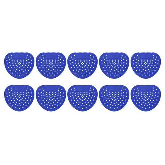 Desodorante de pantalla de urinario de 10 paquetes, pastillas de urinario de melocotón anti-salpicaduras, azules