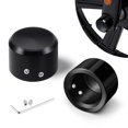 thumbnail image 1 of Benlari Tapas de tuercas de eje delantero negras compatibles con Harley Touring Softail Sportster Dyna Road King Electra Street Glide 2008-2024, 1 of 1