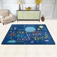 thumbnail image 2 of SKYSONIC Valentines Phrase Non-Slip Area Rug, Moon and Back Floor Carpet Comfort Floor Mats Decor for Indoor Front Porch,Living Room, Bedroom,Kitchen,72"x48", 2 of 5
