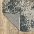 thumbnail image 6 of 3' X 5' Teal Grey Tan And Beige Abstract Power Loom Stain Resistant Area Rug, 6 of 9