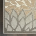 thumbnail image 3 of Nourison Tropical Oasis Indoor/Outdoor Modern Floral Natural 5'3" x 7'5" Area Rug, (5' x 8'), 3 of 6