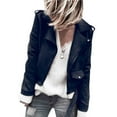 thumbnail image 2 of asdoklhq Clearance Coats Under $10.00 Plus Size,Women Long Sleeve Open Front Short Cardigan Zipper Jacket Coat Top, 2 of 7
