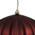 thumbnail image 2 of Vickerman 5.7" Burgundy Matte Onion Christmas Ornament, UV treated, Set of 3, 2 of 2