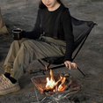 thumbnail image 5 of Outdoor Folding Chair Ergonomic Design Portable Camping Chair for Backpacking Hiking Beach Travel Picnic Black, 5 of 5