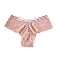 thumbnail image 3 of Gibobby Ropa interior hipster para mujer Encaje No Show Bikini Soft Breathe Bragas sin Sexy Hipster Ropa interior para mujeres(Rosa， M), 3 of 5