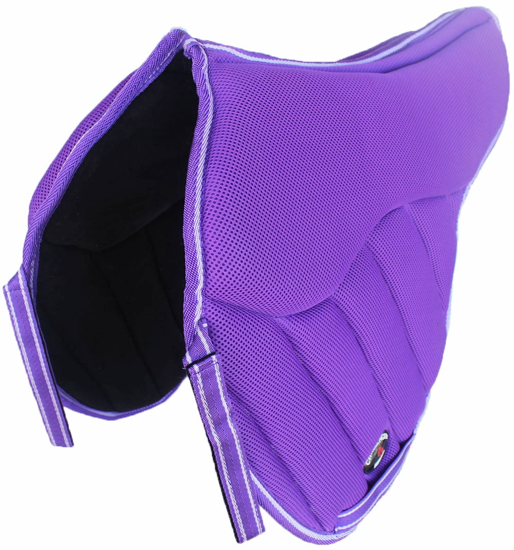 Horse English SADDLE Pad Treeless AntiSlip Contoured Memory Foam