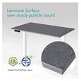 thumbnail image 4 of Universal 59.1"x23.62", Solid One-Piece Melamine Table Top, Double Desk L-Desk DIY, Home and Office Countertop, Fabric Blue, 4 of 7