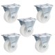 thumbnail image 1 of Ruedas giratorias giratorias de 5pcs 1 pulgada PP 360 GRADO PLACA SUPERIOR MONTADO RUEDA DE RUEDA DE CASTER DE 2.0 INCLUY, 1 of 5