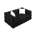 thumbnail image 3 of Modern Cloud Sofa with Pillows, 2-Seater Upholstered Fabric Sofa Couch Boucle Sofa, 3 of 8