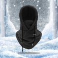 thumbnail image 3 of xiaxaixu Men Winter Plush Riding Hat Warm Slouchy Thick Cap Balaclava with Face Protector, 3 of 5