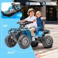 thumbnail image 4 of KerryYoo SAT5 24V Kids ATV, Licensed Can-am 4 Wheeler for Kids, Kerry Yoo Children Electric Car, 2 Seats, Parental Handle, Suspension, Safety Belt, Music-Blue, 4 of 7