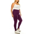 thumbnail image 2 of MOA Collection Women's Plus Size Microfiber Full Length Leggings, 2 of 4