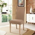 thumbnail image 2 of Smiry 6 Pack Chair Covers for Dining Room, Stretch Chair Protector Slipcovers, Camel, 2 of 7