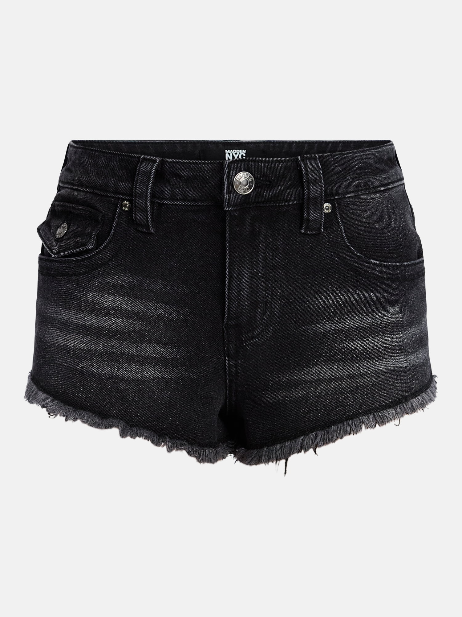 Madden NYC Women’s Frayed Denim Shorts, Sizes 00-18